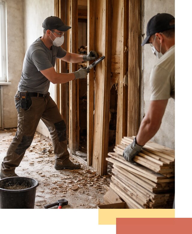 Демонтаж деревянных перегородок в Шумерле быстро и аккуратно