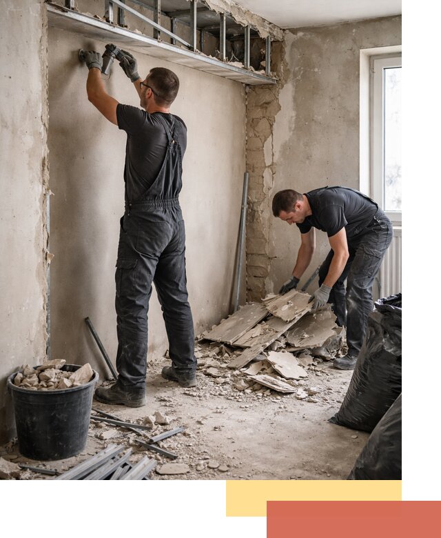 Демонтаж короба из гипсокартона в Шумерле быстро и аккуратно