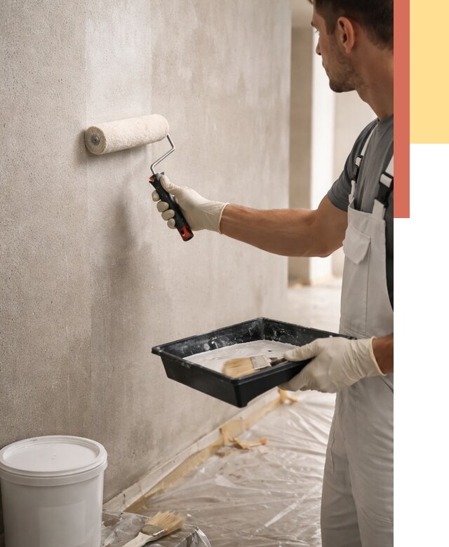 Грунтовка стен в Шумерле от 2390 руб. м2 — быстро, недорого, с материалом | ОТДЕЛОЧНИК-Шмр