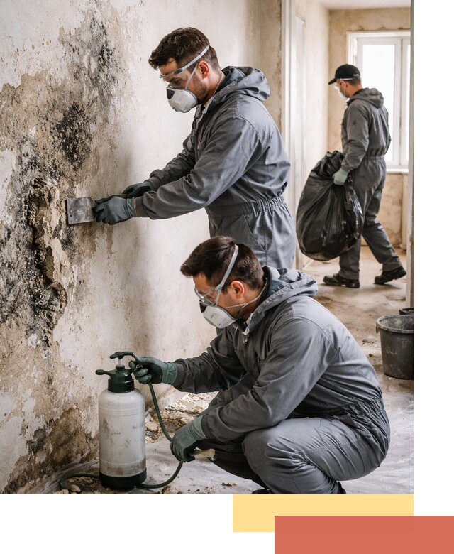 Удаление плесени со стен профессионально в Шумерле