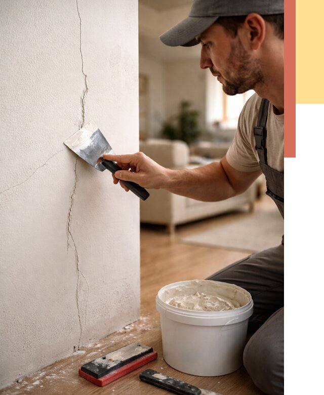 Заделка трещин и сколов в Шумерле от 2661 руб. — быстро и недорого | ОТДЕЛОЧНИК-Шмр