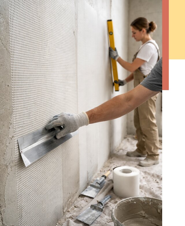 Армирование стен стеклосеткой в Шумерле от 3476 руб. под ключ | ОТДЕЛОЧНИК-Шмр