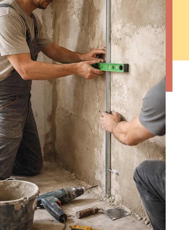 Установка штукатурных маяков в Шумерле от 7604 руб. — быстро и недорого | ОТДЕЛОЧНИК-Шмр