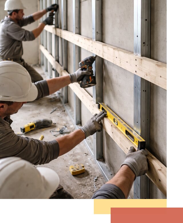 Устройство обрешетки под панели в Шумерле