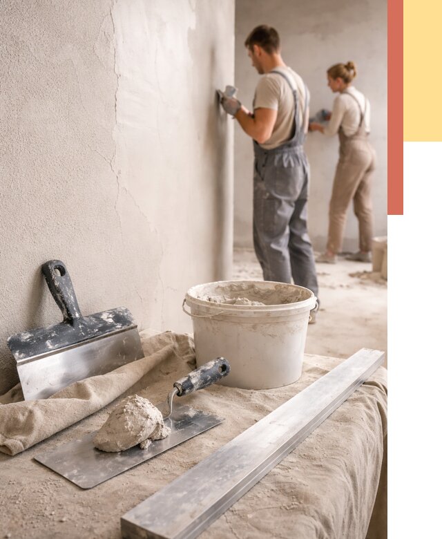 Штукатурка стен гипсовая в Шумерле от 4888 руб/м2 — быстро и недорого | ОТДЕЛОЧНИК-Шмр