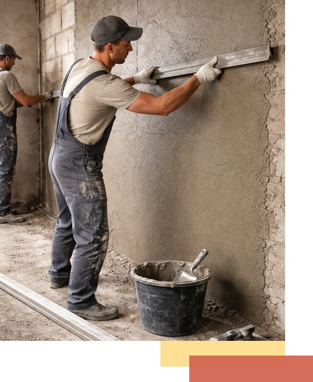 Штукатурка стен цементно-песчаная в Шумерле профессионально
