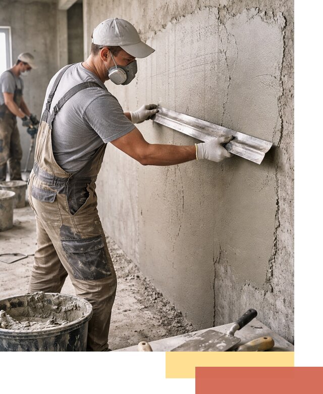 Штукатурка бетонных стен в Шумерле качественно и долговечно