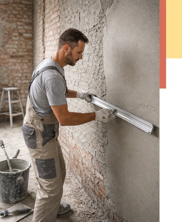 Штукатурка кирпичных стен в Шумерле от 4888 руб/м2 — быстро и недорого | ОТДЕЛОЧНИК-Шмр