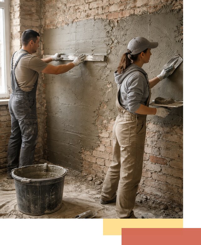 Штукатурка кирпичных стен в Шумерле — качественно и надежно