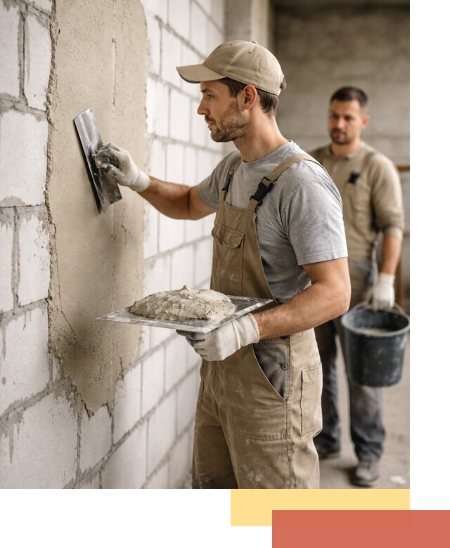 Штукатурка стен из газобетона в Шумерле под ключ