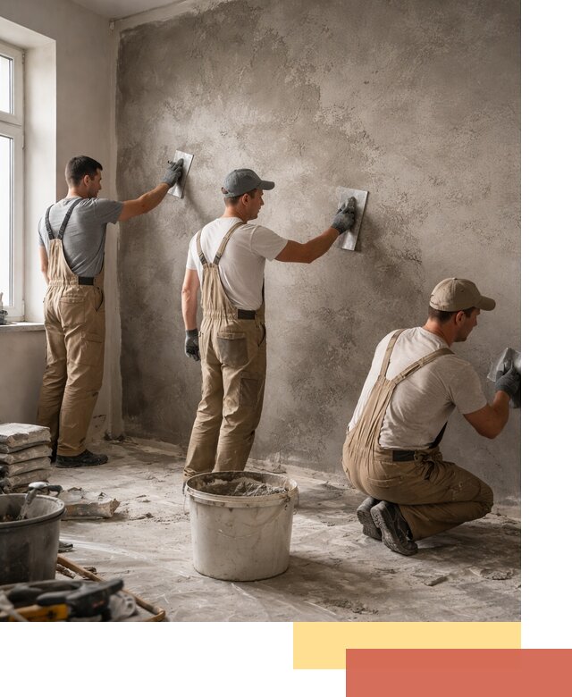 Декоративная штукатурка под бетон в Шумерле для стен и потолков