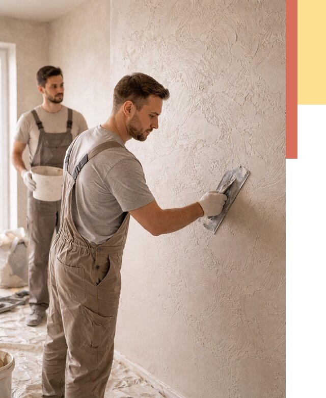 Фактурная штукатурка стен в Шумерле от 4562 руб./м² — заказать под ключ | ОТДЕЛОЧНИК-Шмр