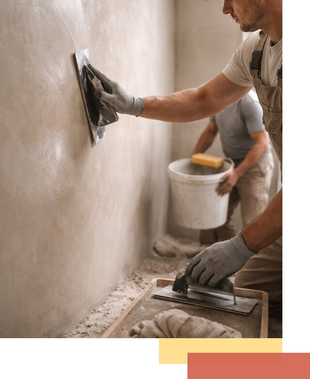 Нанесение марокканской штукатурки таделакт в Шумерле