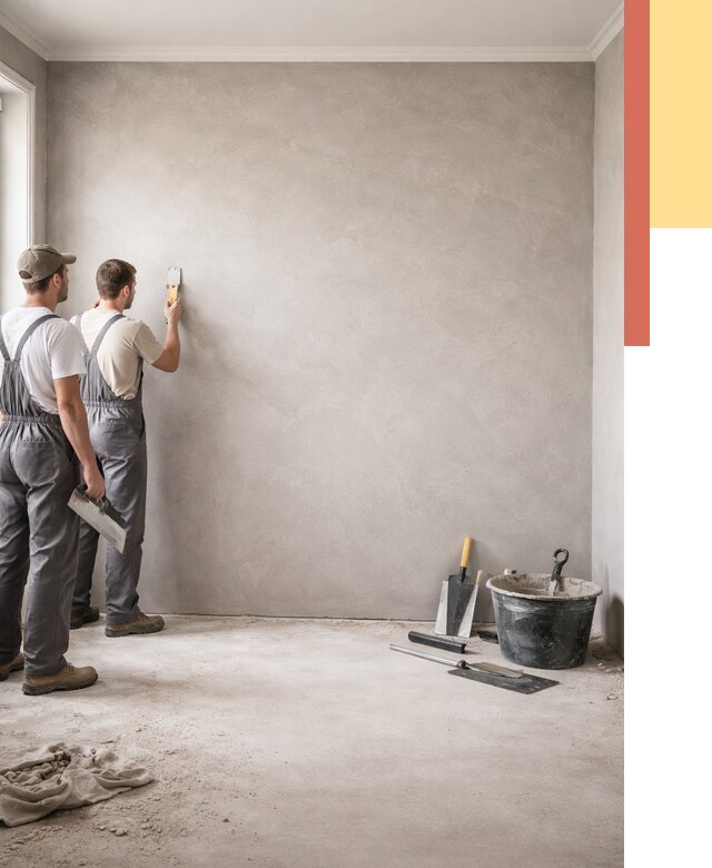 Микробетон на стены в Шумерле от 1358 руб. — нанесение и отделка | ОТДЕЛОЧНИК-Шмр