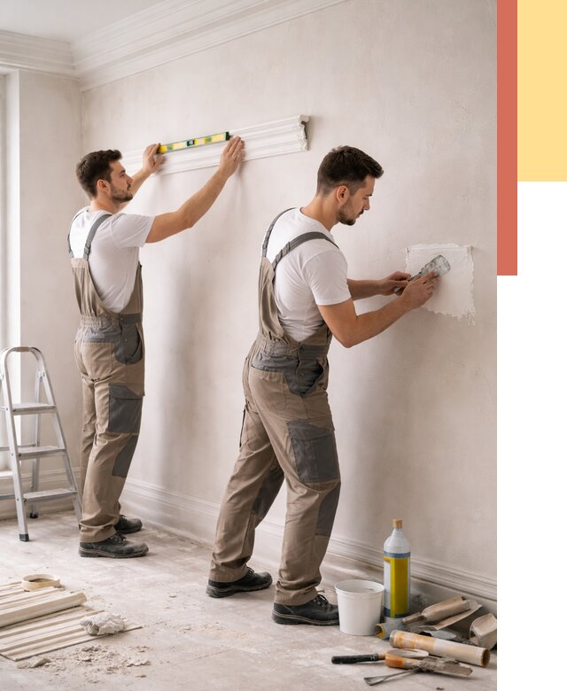 Монтаж лепнины на стены в Шумерле от 4888 руб. — недорого, быстро | ОТДЕЛОЧНИК-Шмр