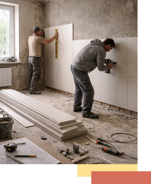 Монтаж ПВХ панелей на стены в Шумерле качественно и быстро