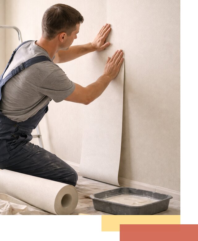 Поклейка флизелиновых обоев в Шумерле качественно и быстро