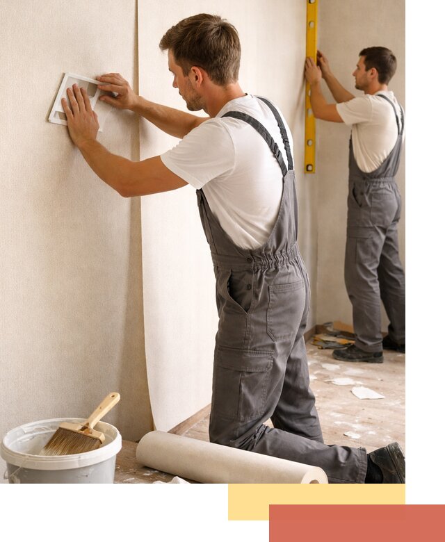 Поклейка бумажных обоев в Шумерле качественно и недорого