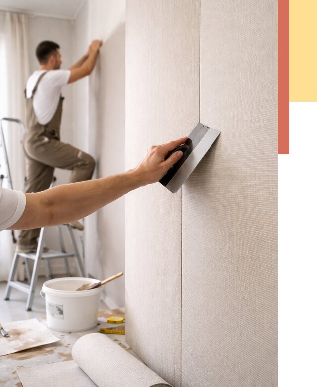 Поклейка текстильных обоев в Шумерле от 4888 руб. под ключ | ОТДЕЛОЧНИК-Шмр