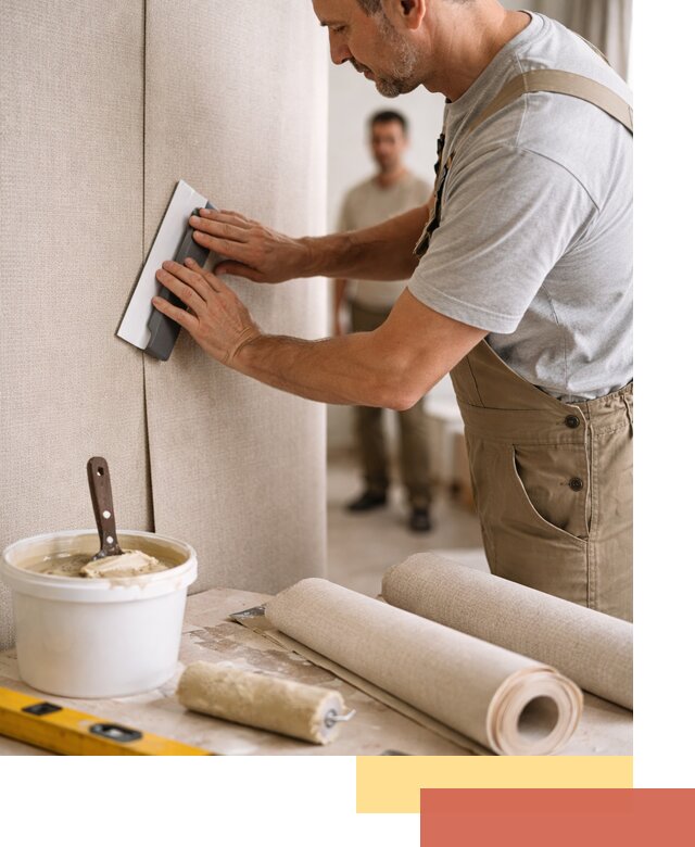 Поклейка текстильных обоев в Шумерле профессионально и аккуратно