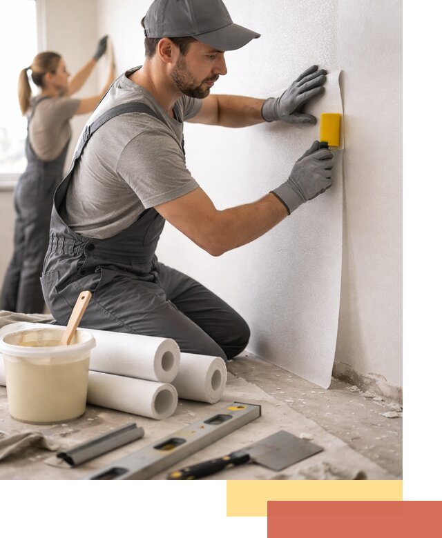 Поклейка стеклообоев профессионально в Шумерле