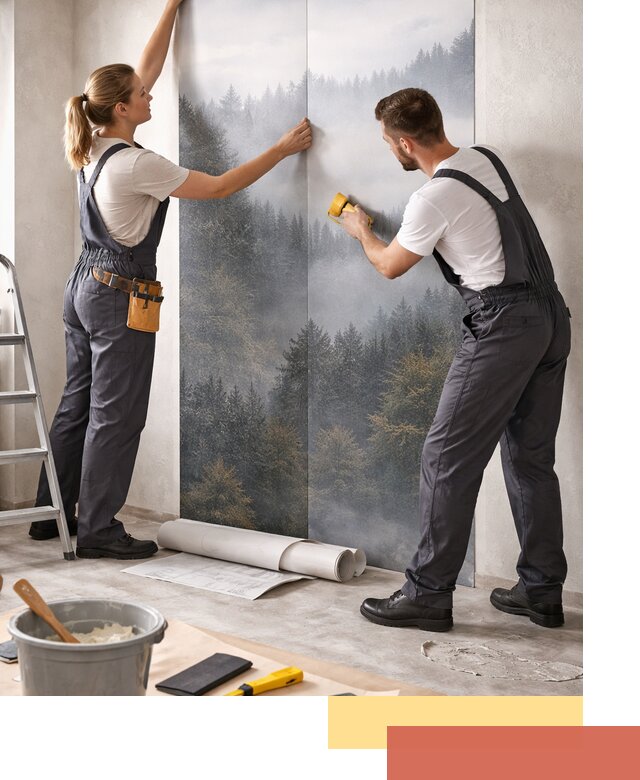 Поклейка фотообоев профессионально в Шумерле под ключ