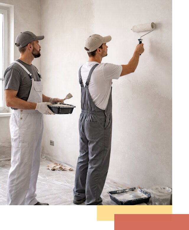 Покраска стен водоэмульсионной краской в Шумерле