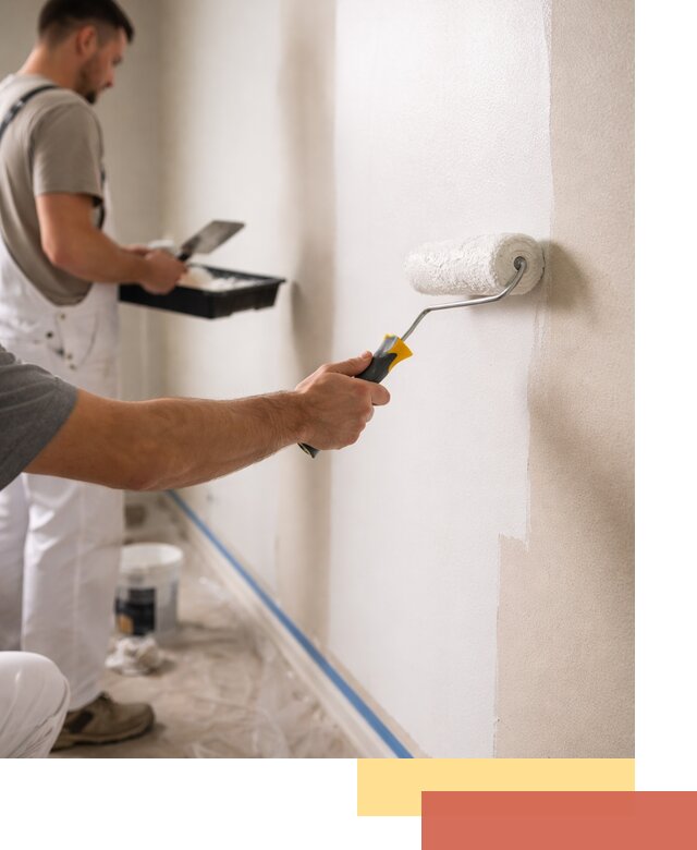 Покраска стен акриловой краской профессионально в Шумерле