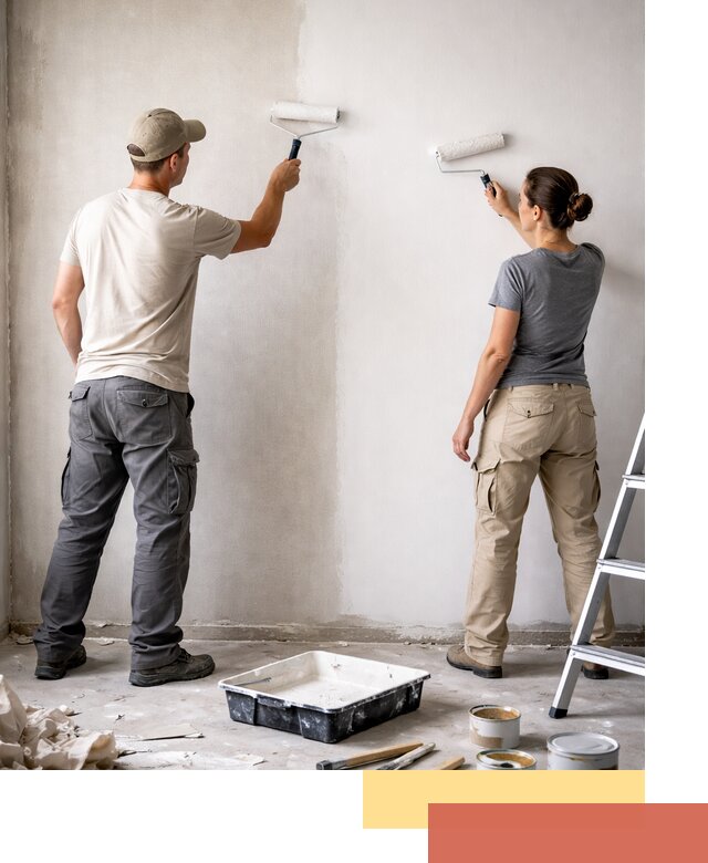 Окраска стен по стеклохолсту в Шумерле качественно и долговечно