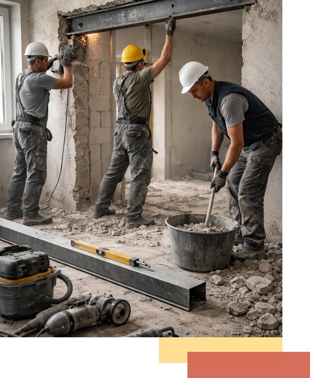 Создание проемов в стенах и несущих конструкциях в Шумерле