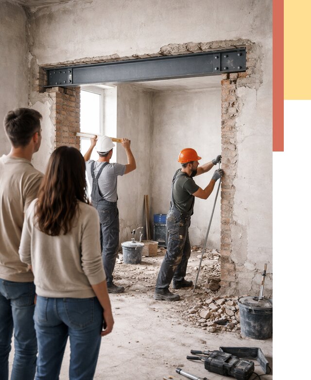 Усиление проема в стене в Шумерле от 10320 руб. — усиление дверного проема металлоконструкцией | ОТДЕЛОЧНИК-Шмр