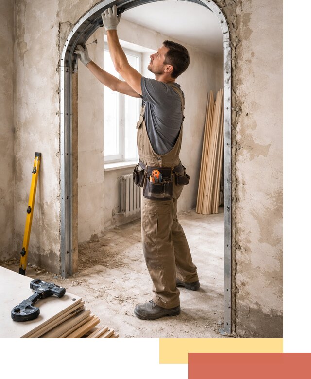 Устройство арочного проема в Шумерле под ключ