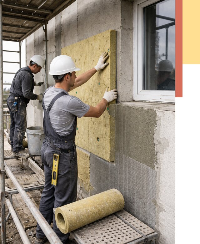 Утепление стен в Шумерле от 4671 руб. под ключ — быстро и недорого | ОТДЕЛОЧНИК-Шмр