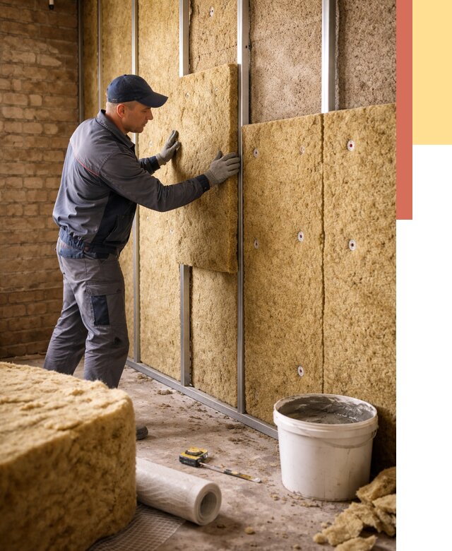 Утепление стен минватой в Шумерле от 1467 руб./м2 — недорого и быстро | ОТДЕЛОЧНИК-Шмр