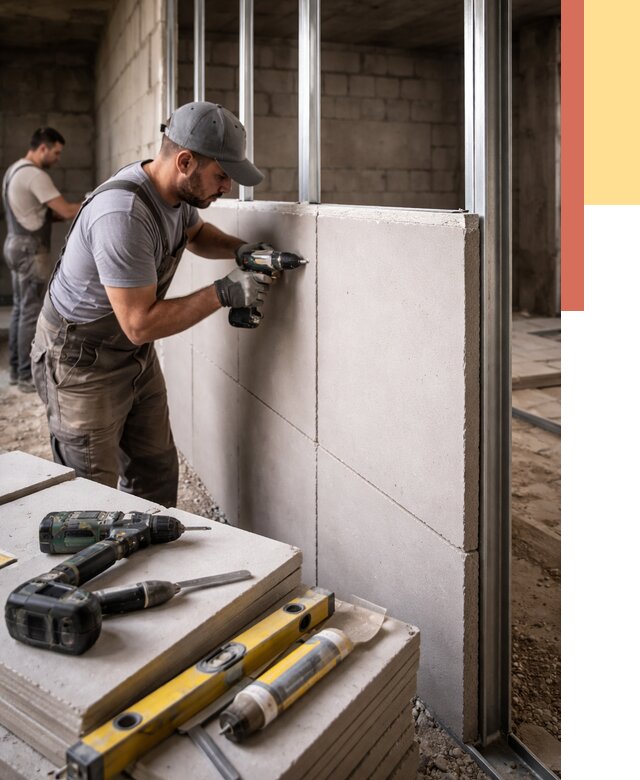 Кладка влагостойких перегородок ПГП в Шумерле от 1304 руб. под ключ | ОТДЕЛОЧНИК-Шмр