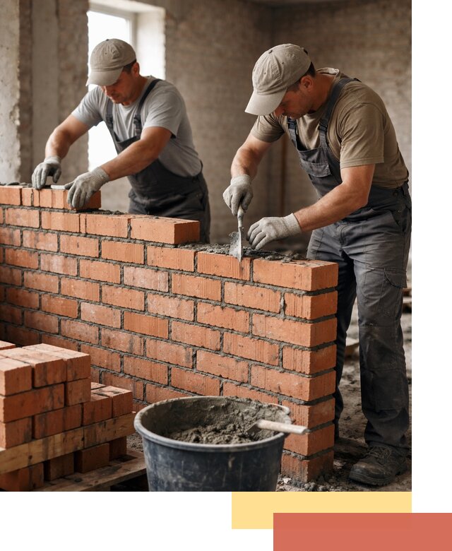 Кладка кирпичных перегородок под ключ в Шумерле