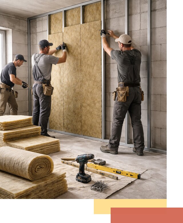 Шумоизоляция перегородок из блоков в Шумерле — монтаж и защита шумоизоляцией