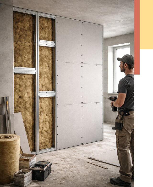 Усиленная перегородка под навеску в Шумерле от 13905 руб. — монтаж под ключ | ОТДЕЛОЧНИК-Шмр