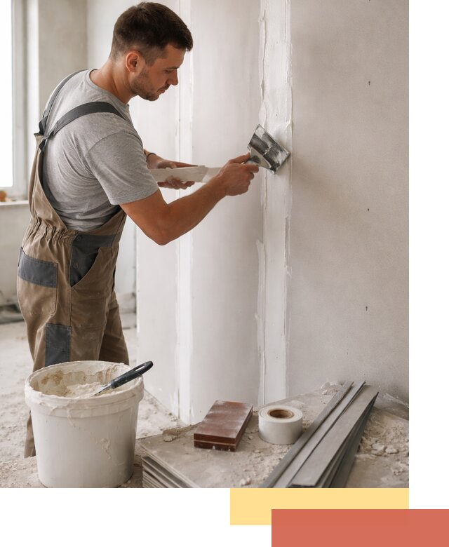 Шпаклевка перегородок из гипсокартона в Шумерле качественно и быстро