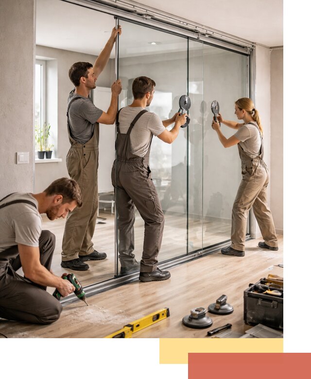 Изготовление стеклянных перегородок на заказ в Шумерле