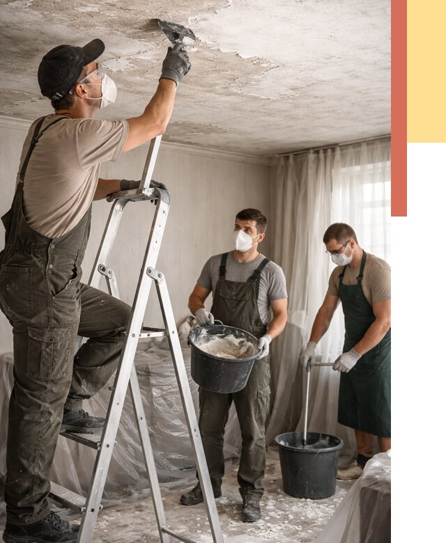 Удаление побелки с потолка в Шумерле от 2716 руб. быстро и недорого | ОТДЕЛОЧНИК-Шмр