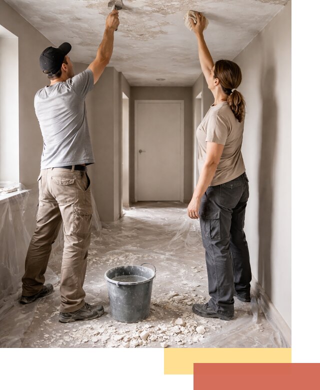 Удаление побелки с потолка в Шумерле — быстро и аккуратно