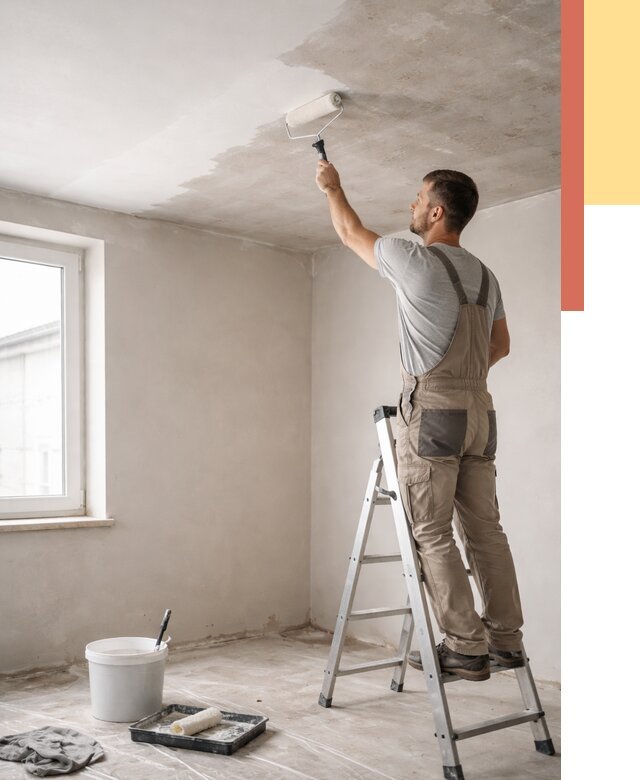 Грунтовка потолка в Шумерле от 2716 руб. — быстро и недорого | ОТДЕЛОЧНИК-Шмр