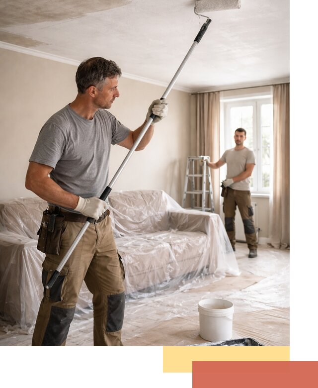 Грунтовка потолка в Шумерле — подготовка под покраску и отделку