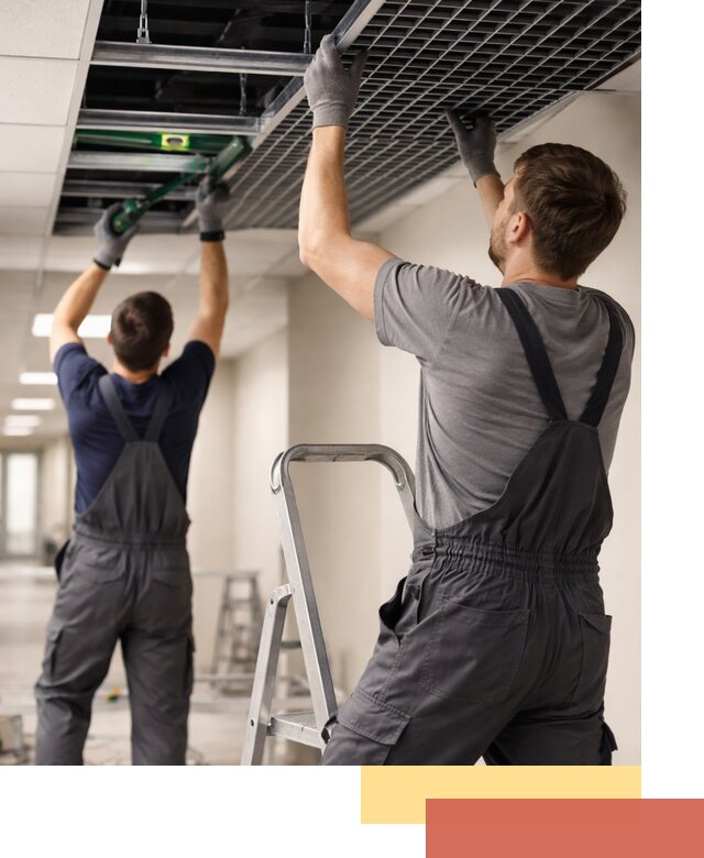 Монтаж потолка Грильято в Шумерле: установка под ключ качественно