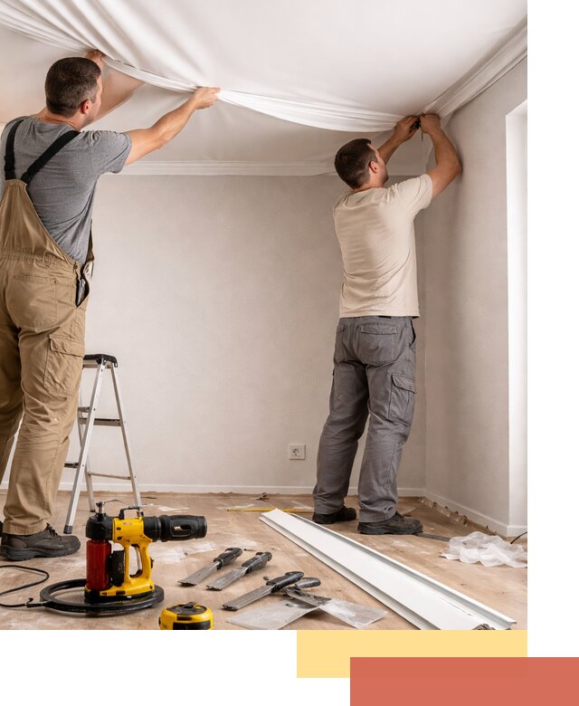 Монтаж ПВХ натяжного потолка в Шумерле качественно и быстро