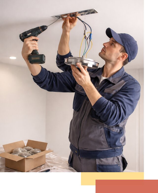 Установка люстры в натяжной потолок в Шумерле