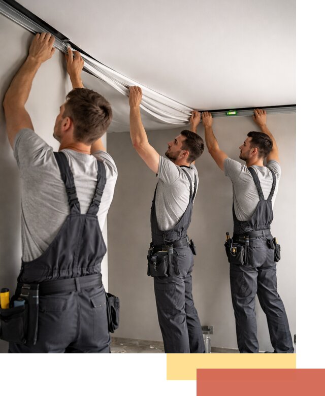 Теневые натяжные потолки в Шумерле: монтаж и отделка быстро и качественно