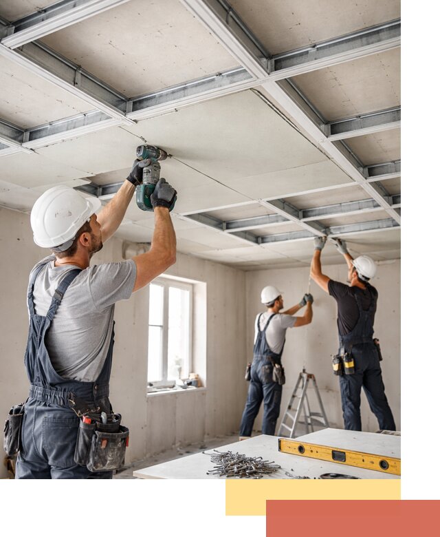 Кессонный потолок из гипсокартона под ключ в Шумерле