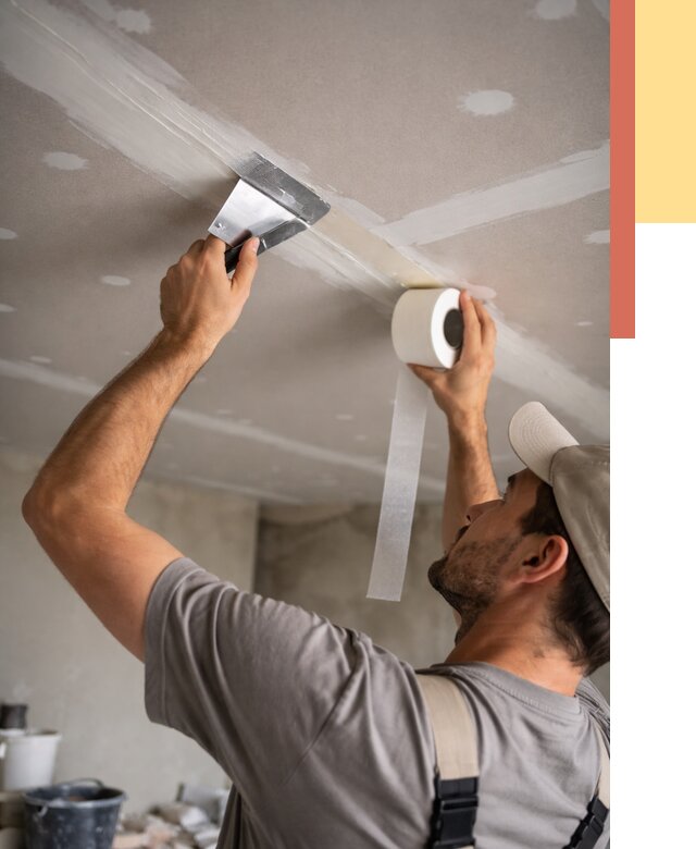 Обработка швов потолка ГКЛ в Шумерле от 8147 руб. под ключ | ОТДЕЛОЧНИК-Шмр